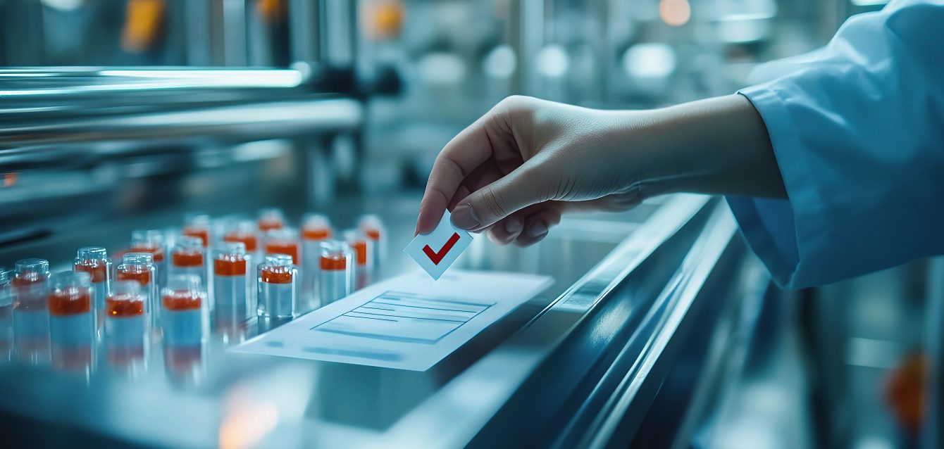 Hand Touching Virtual Checklist in Laboratory Setting with Vials